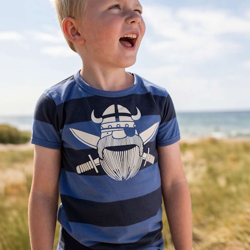 Elastisches T-Shirt Wikinger Streifen