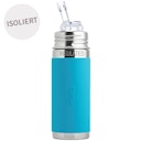 Vorschaubild Isolierte Trinkhalm Flasche ab 12 M - open end blau