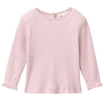 Edles Ripp Langarmshirt malve