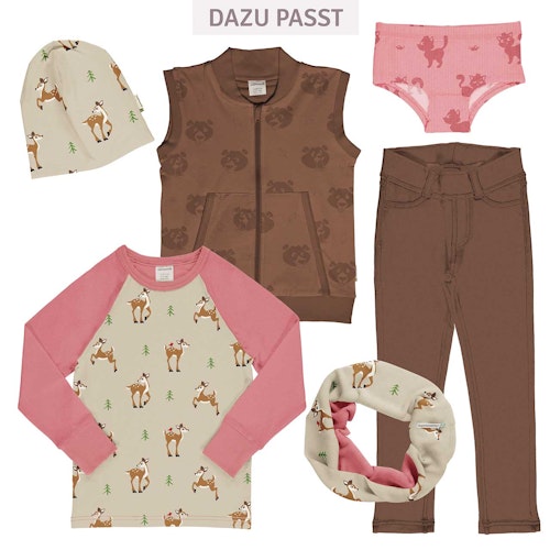 Raglanshirt langarm Rehe