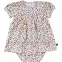 Vorschaubild Body kurzarm mit Kleidchen und Blümchen-Muster