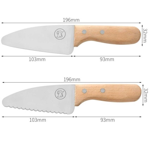 Edelstahl Küchenmesser Kinder Set 5-tlg