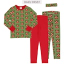 Vorschaubild Elastisches Haarband weihnachtlich grün