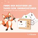 Vorschaubild Anfangs- und Endbuchstaben 6-7 J. Kartensatz (ohne Lochkasten)