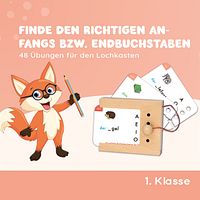 Anfangs- und Endbuchstaben 6-7 J. Kartensatz (ohne Lochkasten)