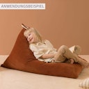 Vorschaubild Waschbarer Sitzsack für Kinder – Öko-Samt