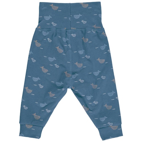 Leichte Krabbelhose Kniepatches Wale