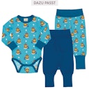 Vorschaubild Langarm Body breite Bündchen mit Alloverprint 