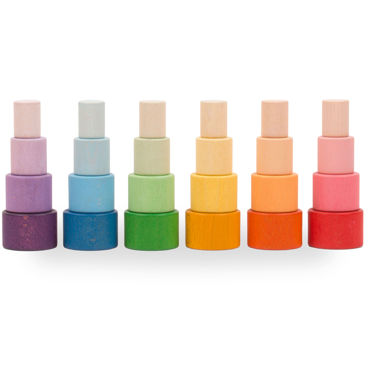 Nest Bowls 24 Holzschalen ineinander stapelbar ab 3 Jahren