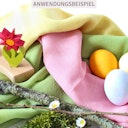 Vorschaubild Jahreszeitentücher Wolle 3 Stück 75 x 75 cm – Frühling