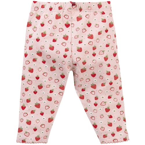 Edle Rippe Leggings Blümchen