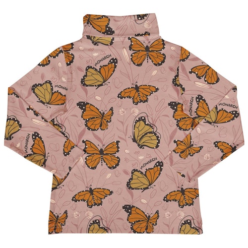 Edles Rollkragenshirt Monarchfalter