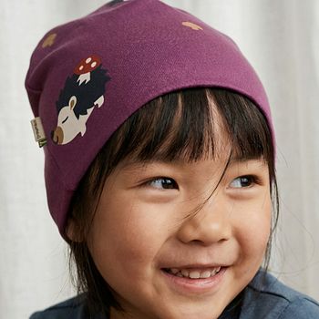 Beanie gefüttert Igel lila