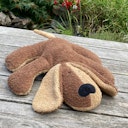 Vorschaubild Spiel und Kuschelhund braun 35 x 35 cm