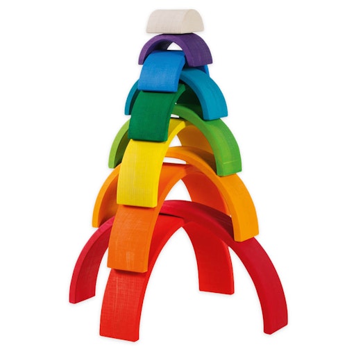 Regenbogen Bausteine 11 teilig 33,5 cm
