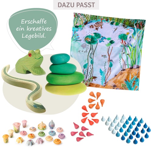 Spieltuch Bio-Baumwolle Teich 100 x 100 cm