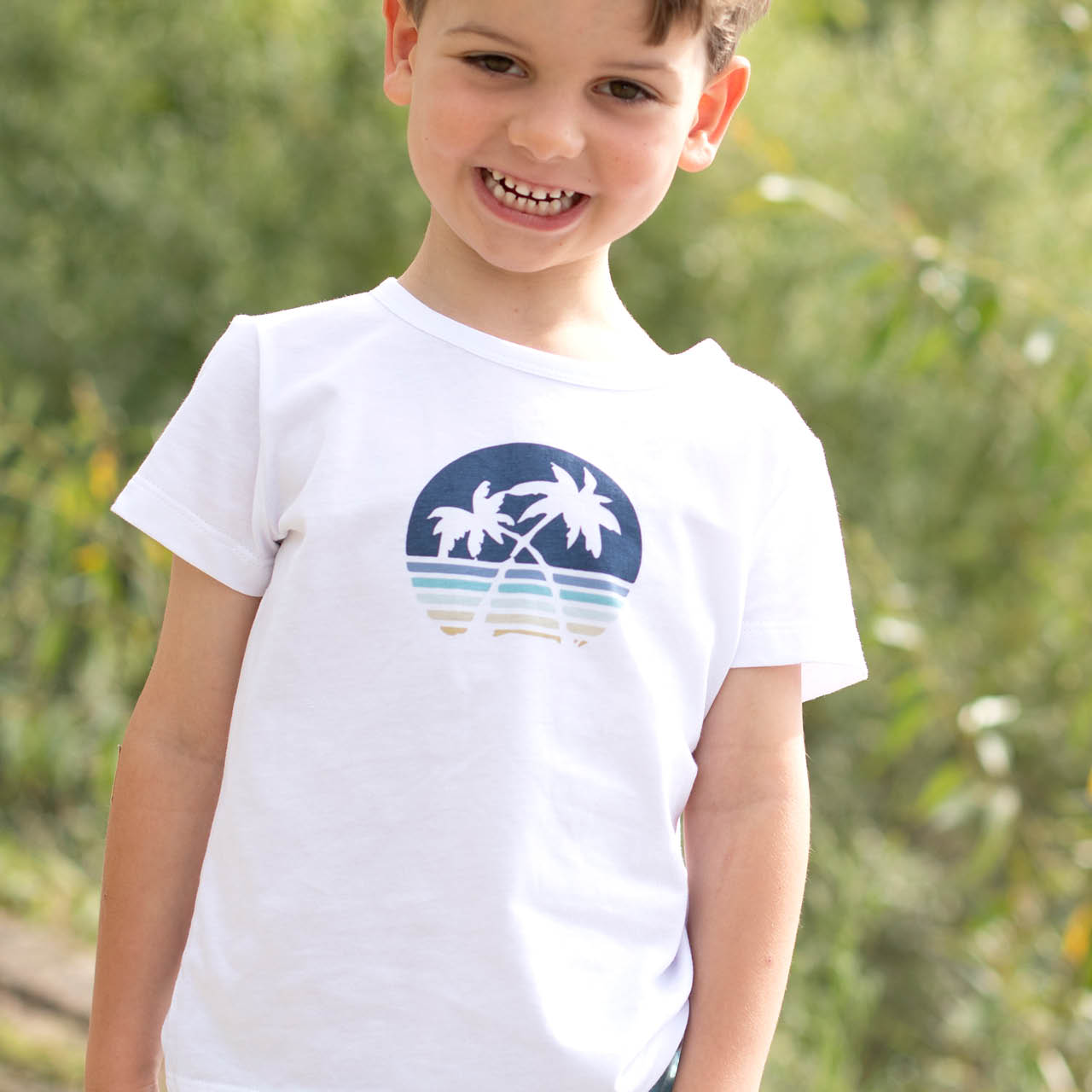 Weiches T-Shirt Palmen