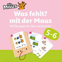 Was fehlt? Kartensatz mit der Maus ab 5-6 Jahren (ohne Lochkasten)