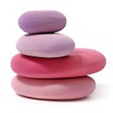 Vorschaubild Flamingokiesel 4 Stk. Balance- & Stapelspiel