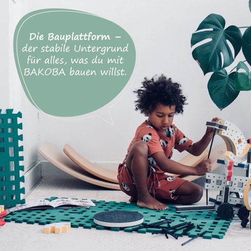 Schaumstoff Baumatte grün