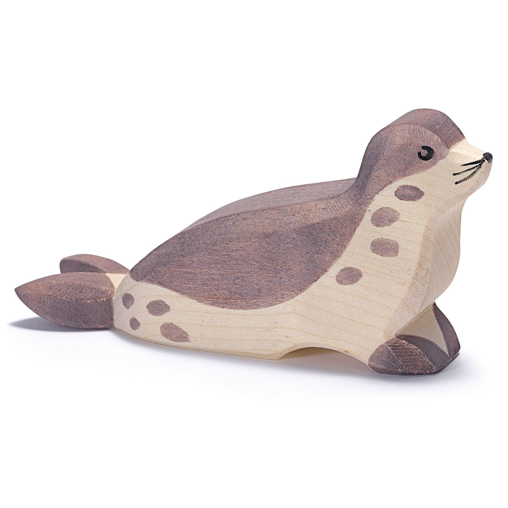 Seehund Kopf tief Holzfigur 5,5 cm