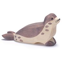 Seehund Kopf tief Holzfigur 5,5 cm