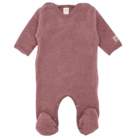 Babystrampler Wollplüsch mit Fuß