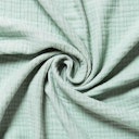 Vorschaubild 105 x 105 cm grosses Mulltuch Biobaumwolle mint