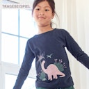 Vorschaubild Lockereres Langarmshirt Herbstblüten