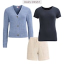 Vorschaubild Geripptes Damen T-Shirt