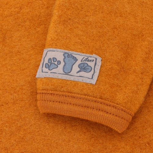 Babystrampler Wollplüsch mit Fuß