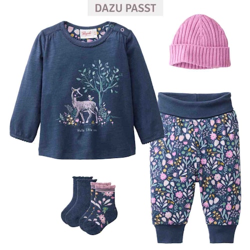 Süßes Langarmshirt Frühlingsprint