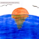 Vorschaubild Wasserfarbe Farbnapf Zinnoberrot