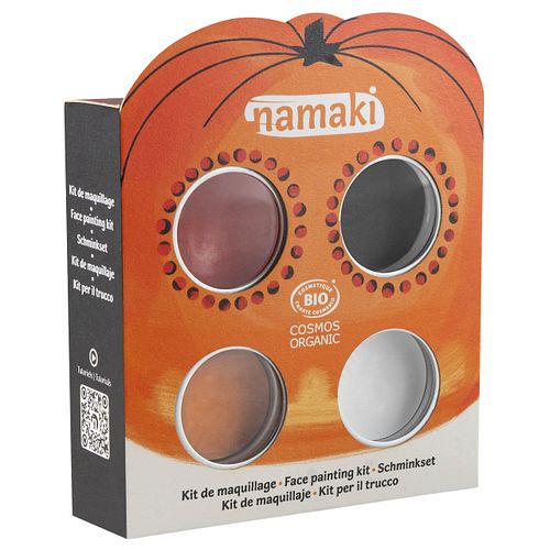 Bio Kinderschminke Halloween, 4 Farben + Tattoos