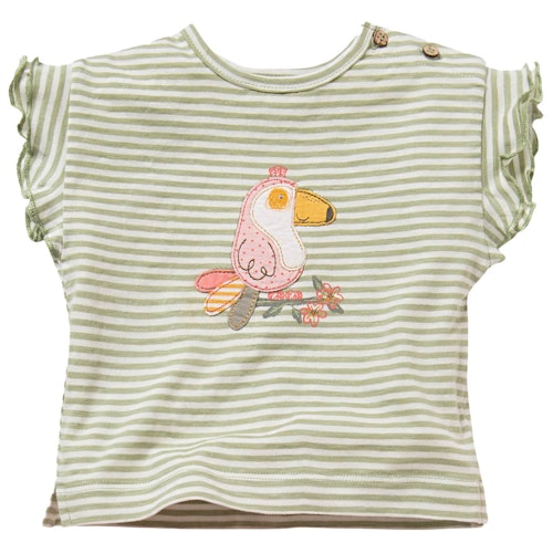 Luftiges T-Shirt Rüschenärmel Tukan