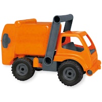 Müllwagen aus Kunststoff-Holz-Gemisch