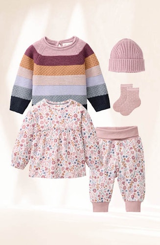 Edles Langarmshirt Herbstblüten
