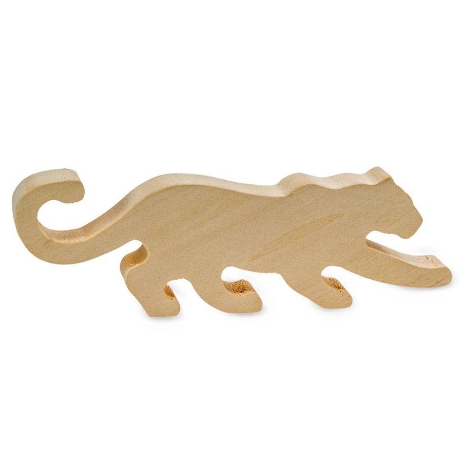 Schnitzrohling Holztier - Panther