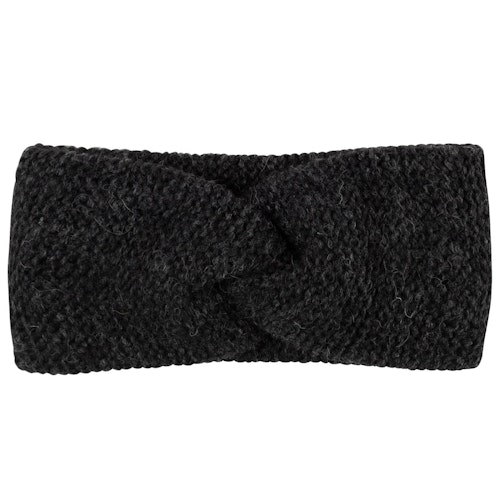 Damen Baby Alpakawolle Stirnband anthrazit