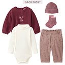 Vorschaubild Weicher Strick-Pullover bordeaux melange