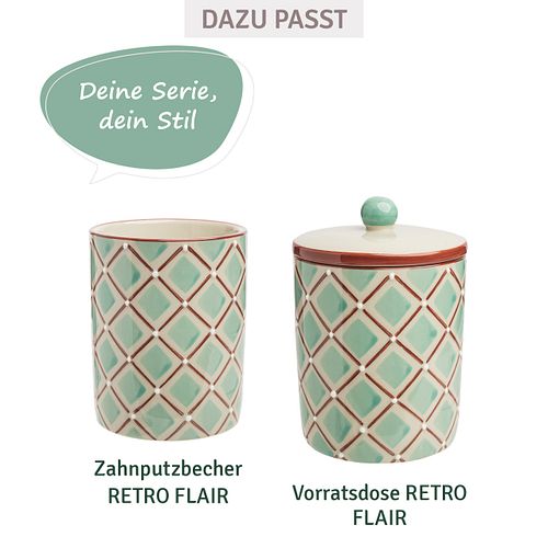 Zahnbürstenhalter RETRO FLAIR aus Keramik