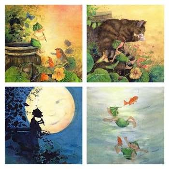 4 StoryLux Silhouetten: Gartenabenteuer