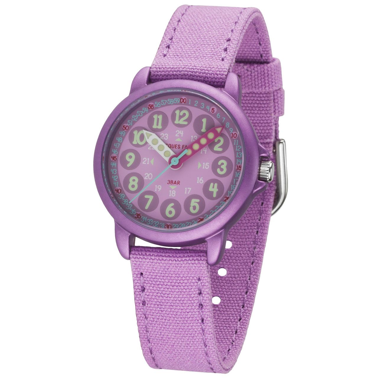 Öko Armbanduhr Schulanfänger Lila