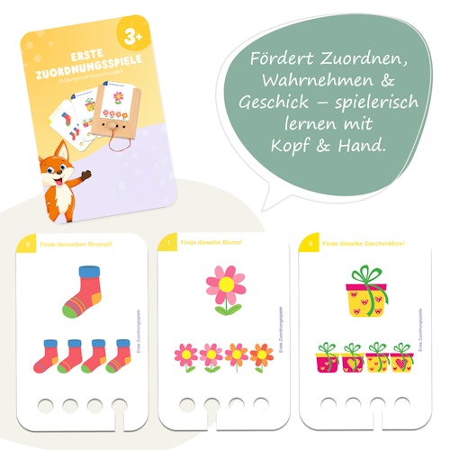 Erste Zuordnungsspiele Kartensatz (ohne Lochkasten)