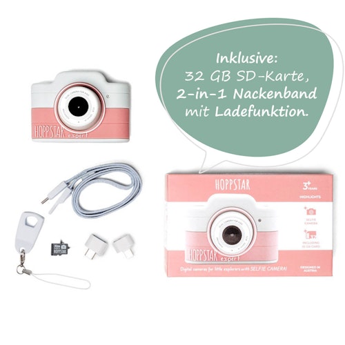 Digitalkamera Expert ab 3 Jahren mit Selfiekamera rosa