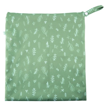 Wetbag mit Trockenfach grün 31x38 cm Motiven