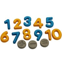 Zahlen und Symbole aus Holz ab 2 Jahren