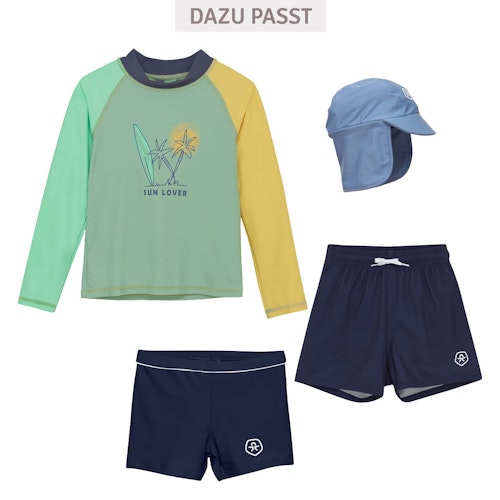 Langarm Badeshirt Colorblock