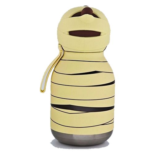 Spookies Edelstahltrinkflasche mit Trinkhalm Mumienbär 600 ml