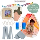 Vorschaubild Großes Spieltuch Seide Ozean 178 x 89 cm